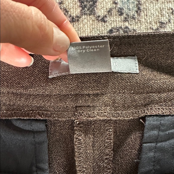 ANNE TAYLOR WOOL BROWN DRESS PANTS - Picture 5 of 6